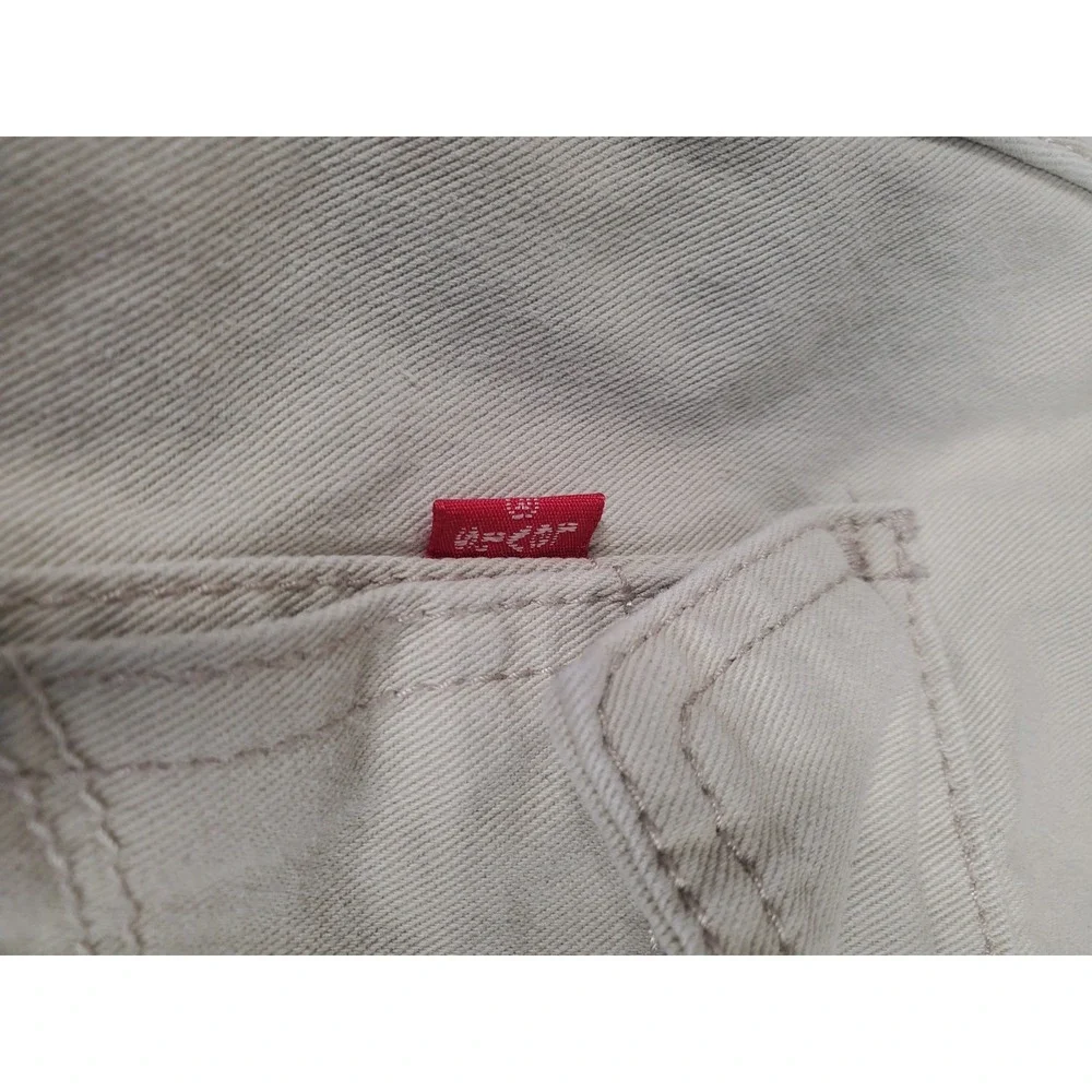 Y2K Levi's Cargo Pants Mens 33x30 Tan Khaki Loose Straight Baggy Cotton Utility
